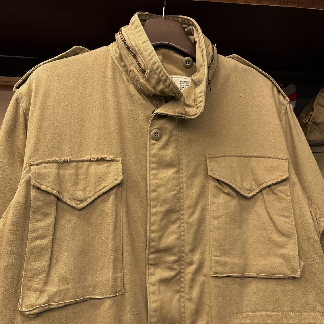 90s 알파인더스트리 미국생산 코튼트윌 M-65 필드자켓 N1143 상품이미지3