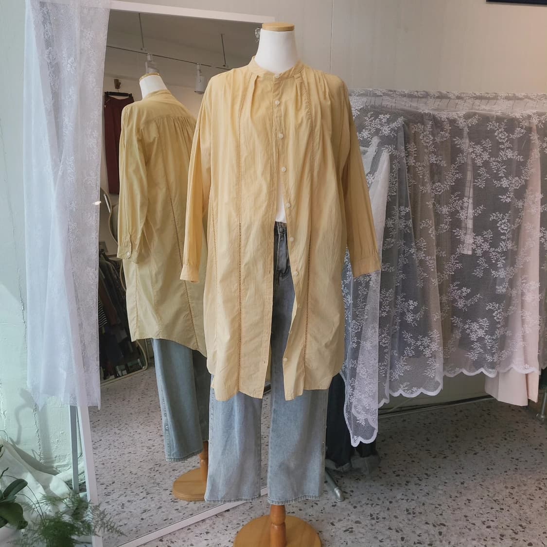 Final decision 펀칭 롱셔츠 상품이미지8