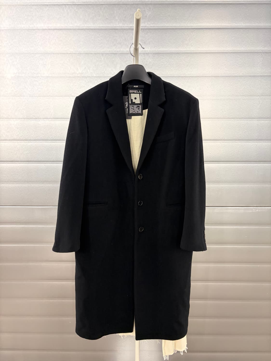 SPELLEDIT 블랙 코트 상품이미지2