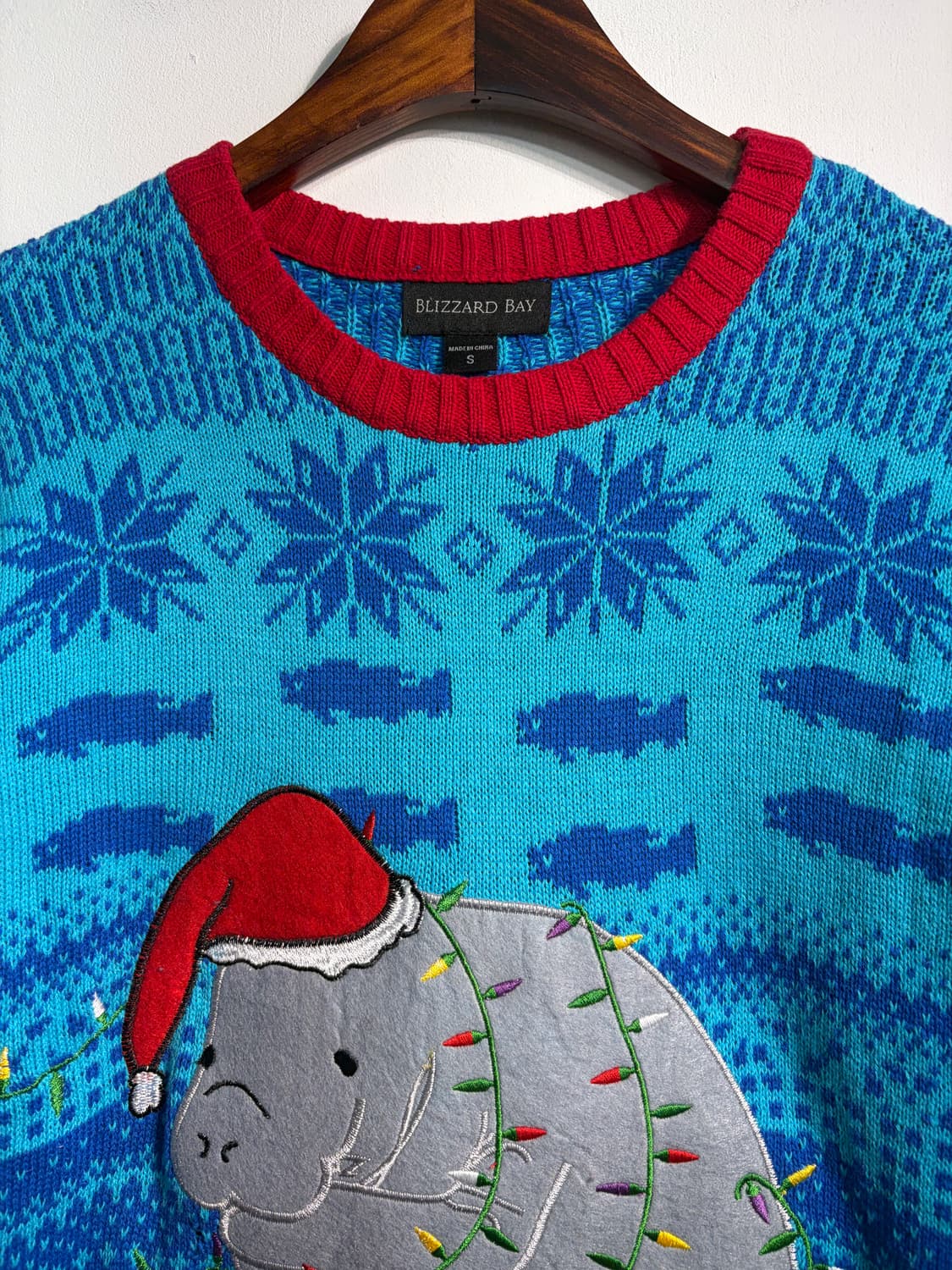 U.S.A. 크리스마스 매너티 어글리니트 코튼100%  상품이미지4