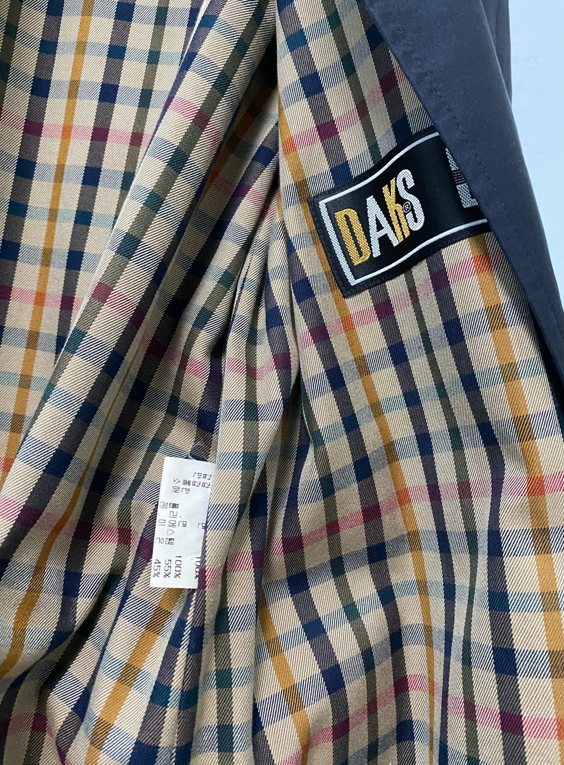 닥스 DAKS / 싱글 트렌치 코트 네이비 / 55 상품이미지6