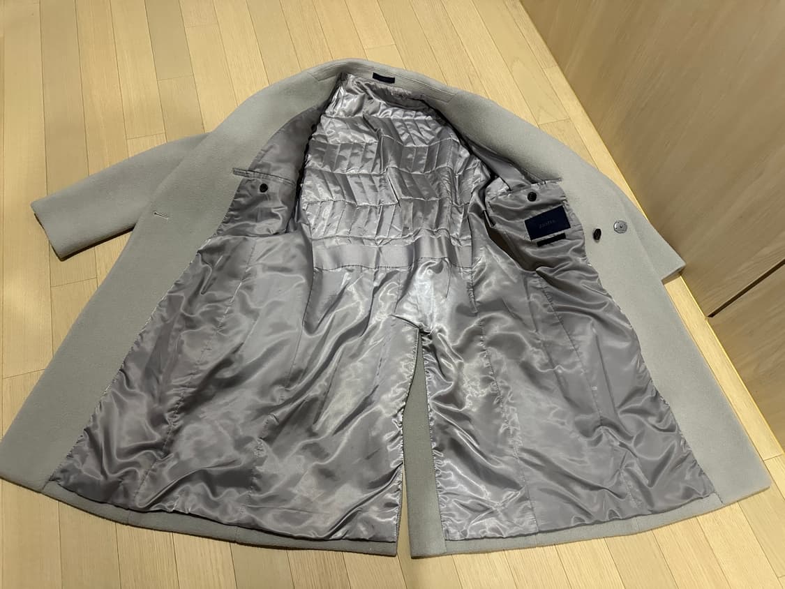 지오지아 반더블 모직코트 95 그레이 상품이미지7