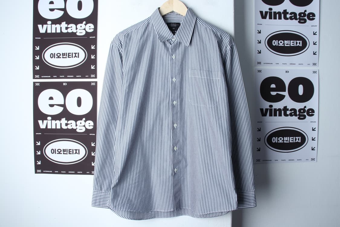 (XL-2XL) 아노블리어 셔츠 남방 니티드 협업 블루-H3H33695 상품이미지2