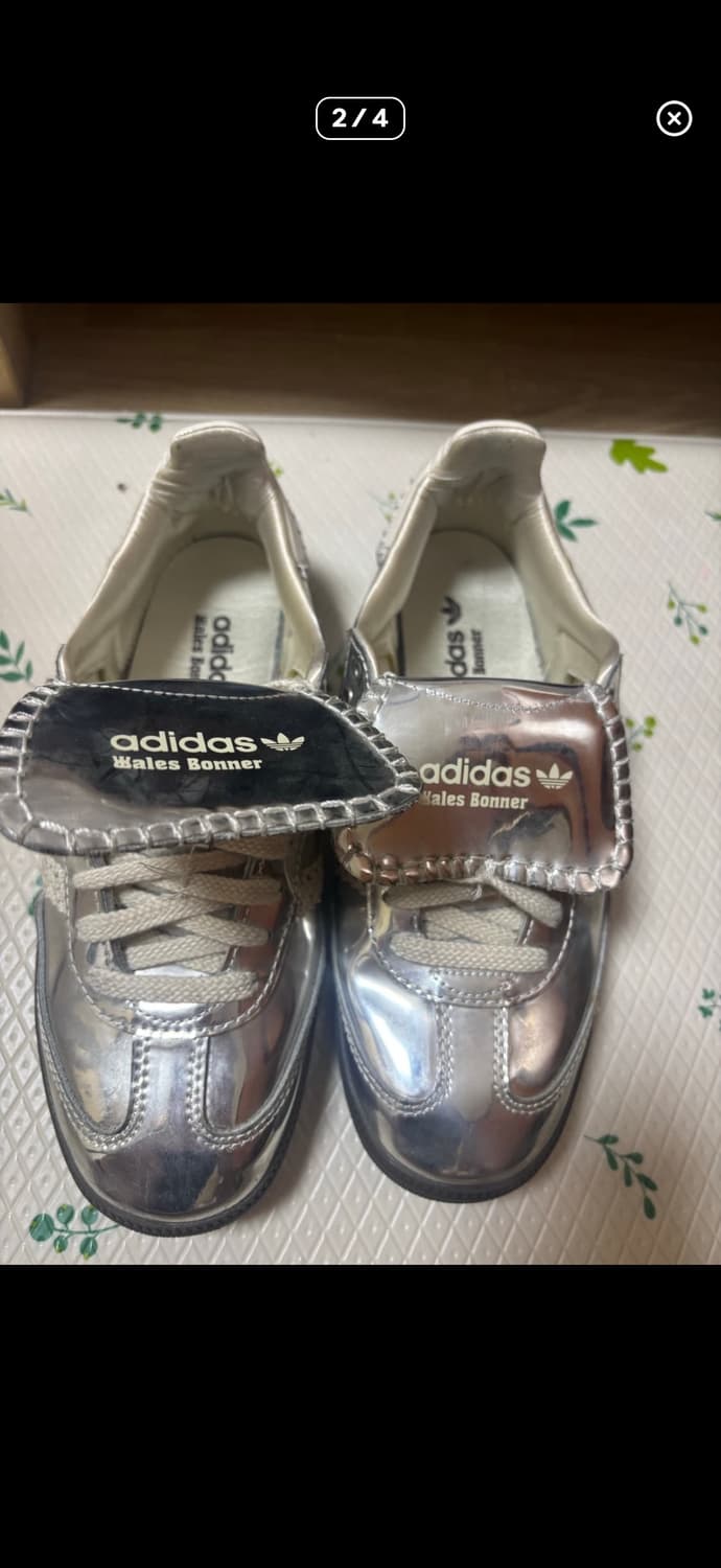 아디다스 삼바 웨일즈보너 실버 메탈릭 us8 260 상품이미지2