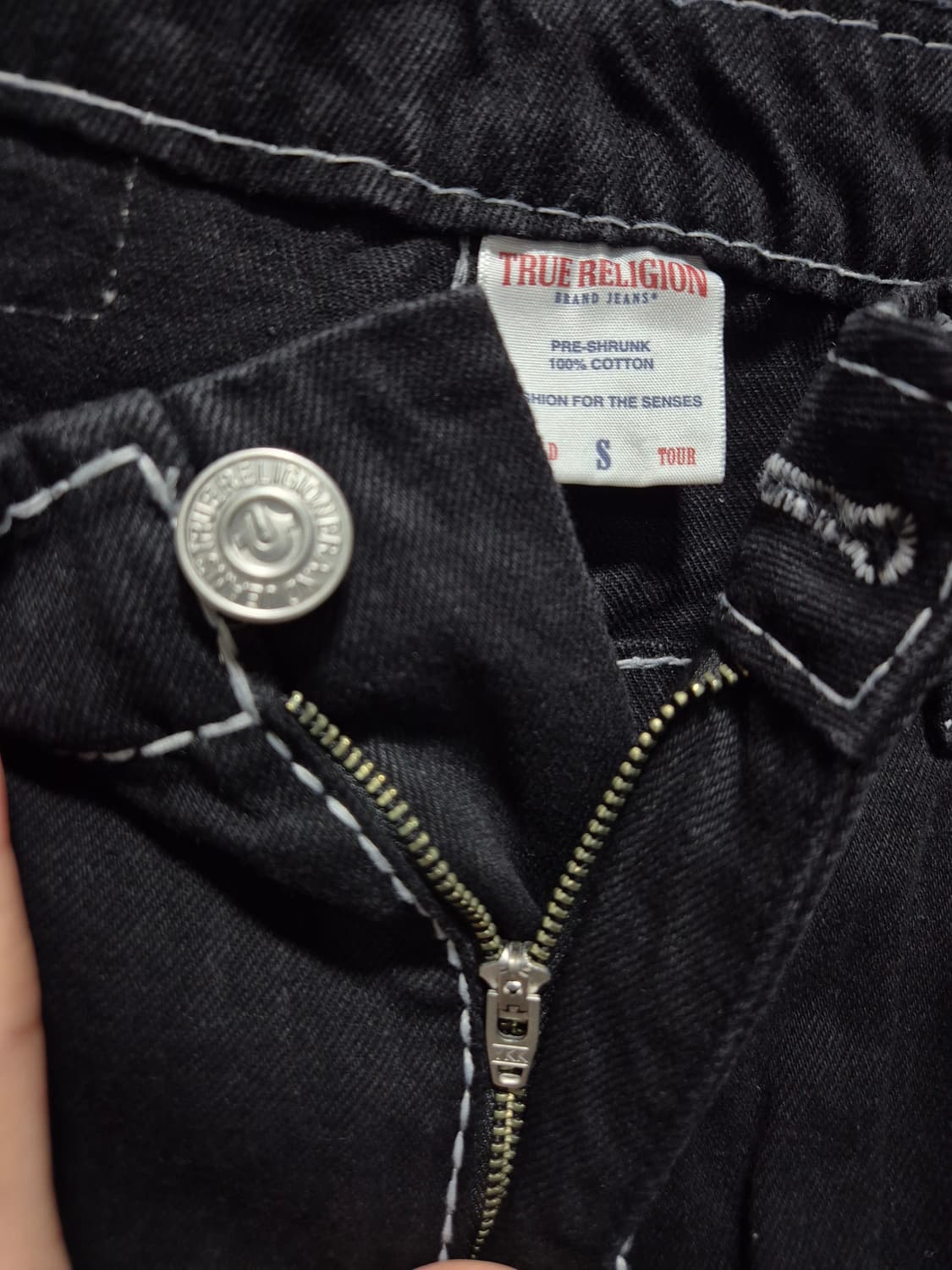 (타임세일)(새상품)트루릴리젼 카고 블랙 데님 상품이미지4