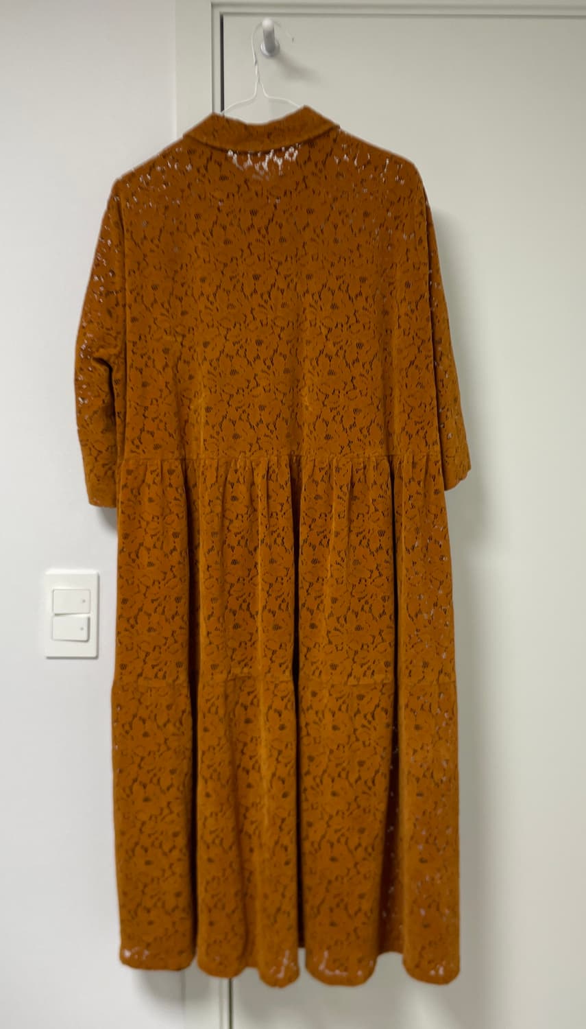 박보영 원피스 Lace Tiered Shirtdress 새상품 상품이미지4