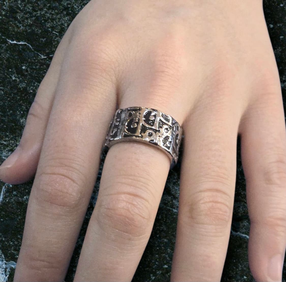 디올 블랙 오블리크 반지 상품이미지3