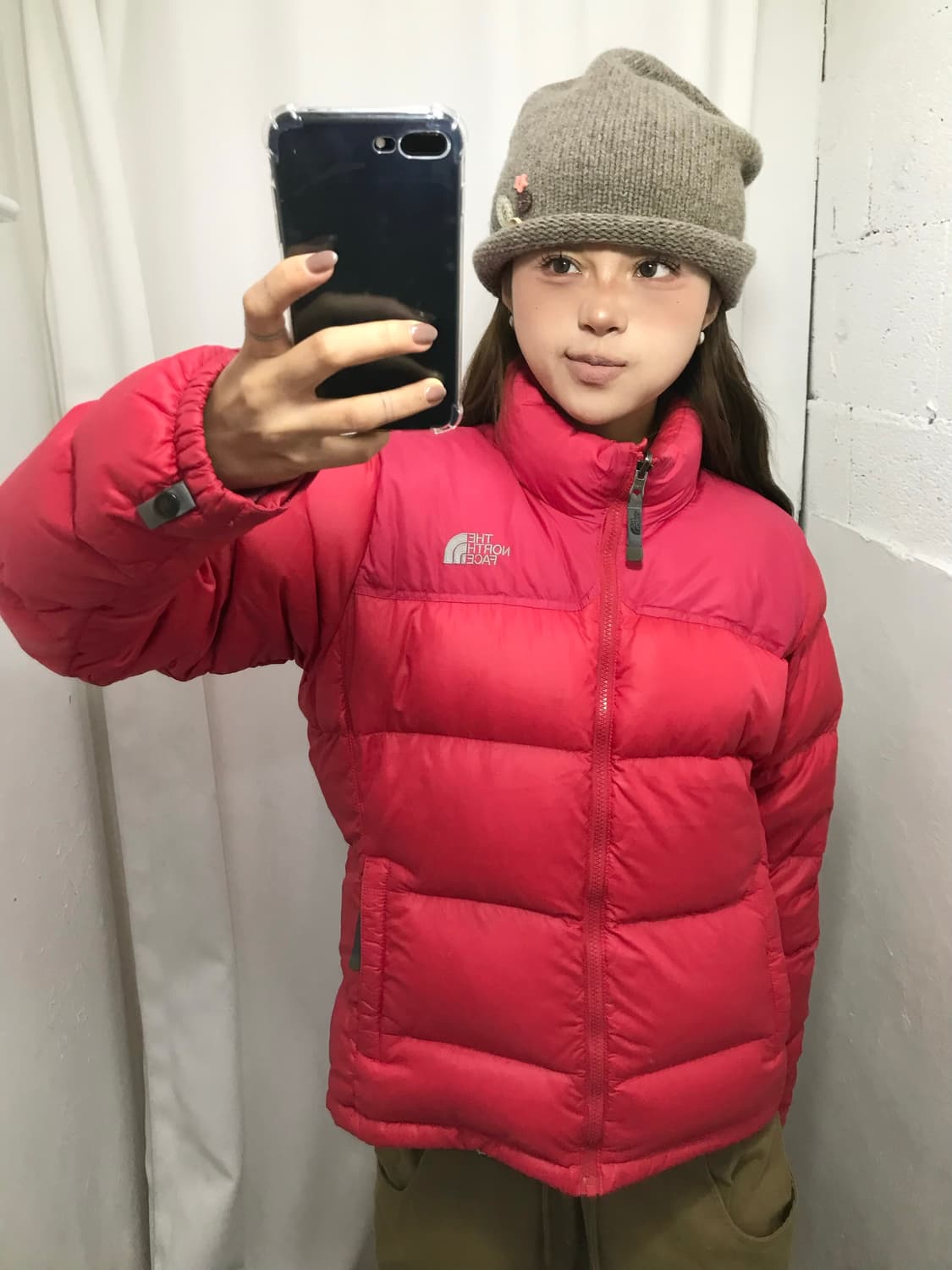 노스페이스 700 눕시 레드 패딩 (90) 상품이미지2