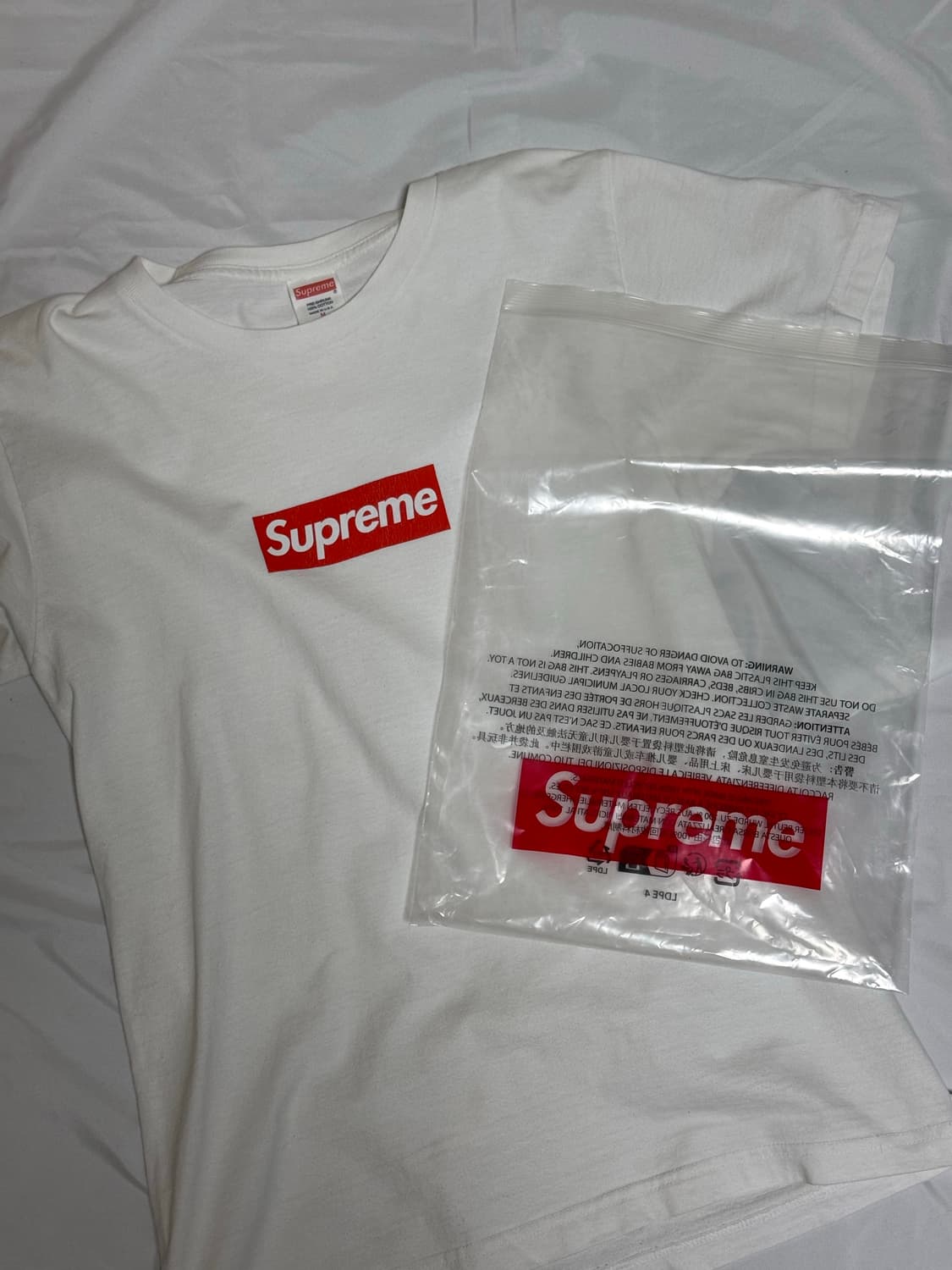 슈프림 20주년 힌색박스로고 티셔츠 fw-2014 상품이미지9