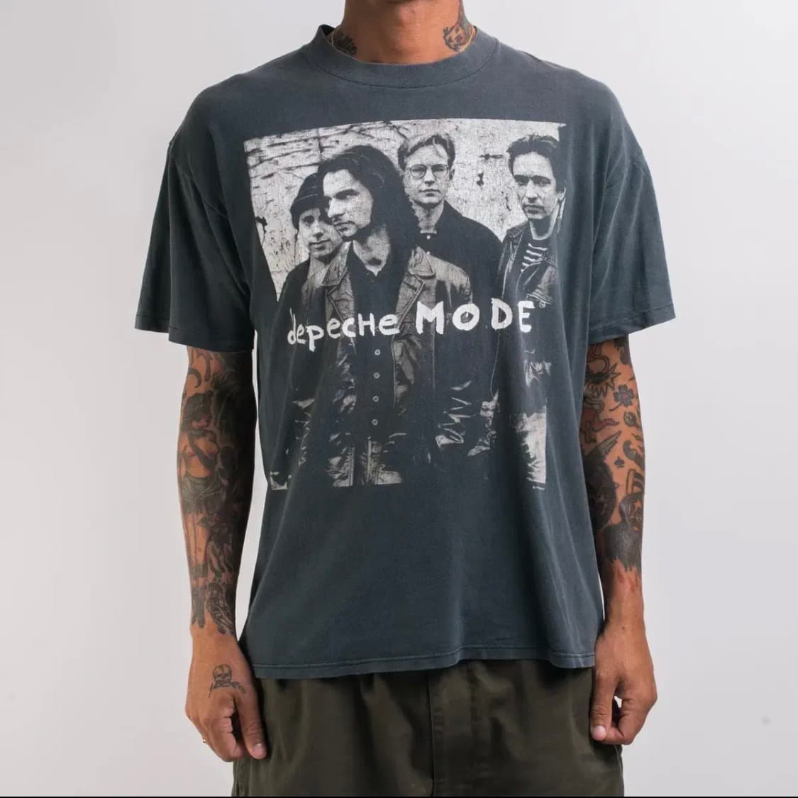 디페쉬 모드 빈티지 밴드티 투어 반팔 티셔츠 depeche mode XL 상품이미지6