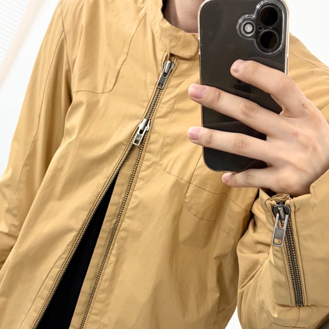 디젤 블랙골드 코튼 바이커 자켓 상품이미지3