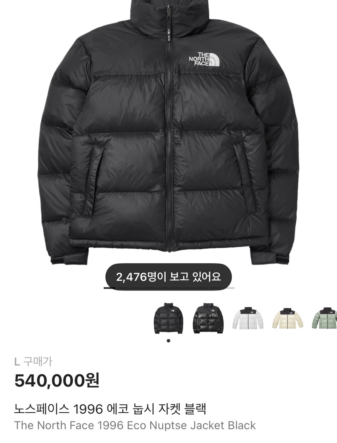 노스페이스 1996 에코 눕시  상품이미지1