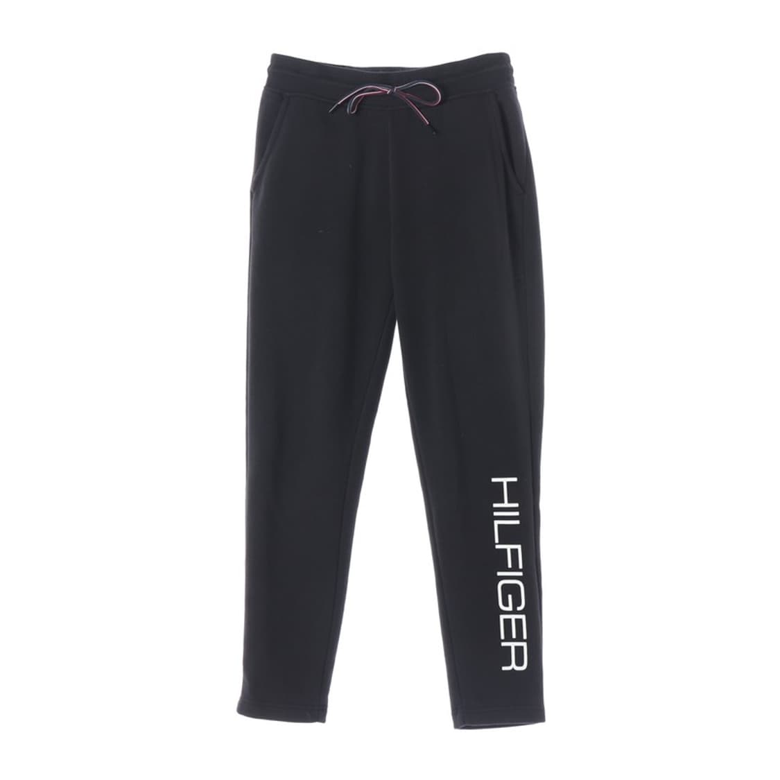 타미힐피거 사이드 레터링 로고 기모 조거 팬츠 블랙 S 상품이미지1