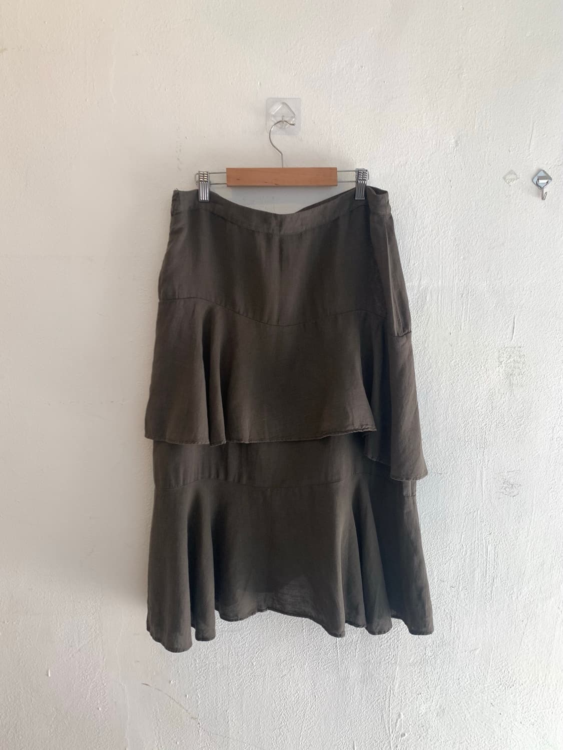 Asymmetric Layered Slit Skirt 상품이미지5