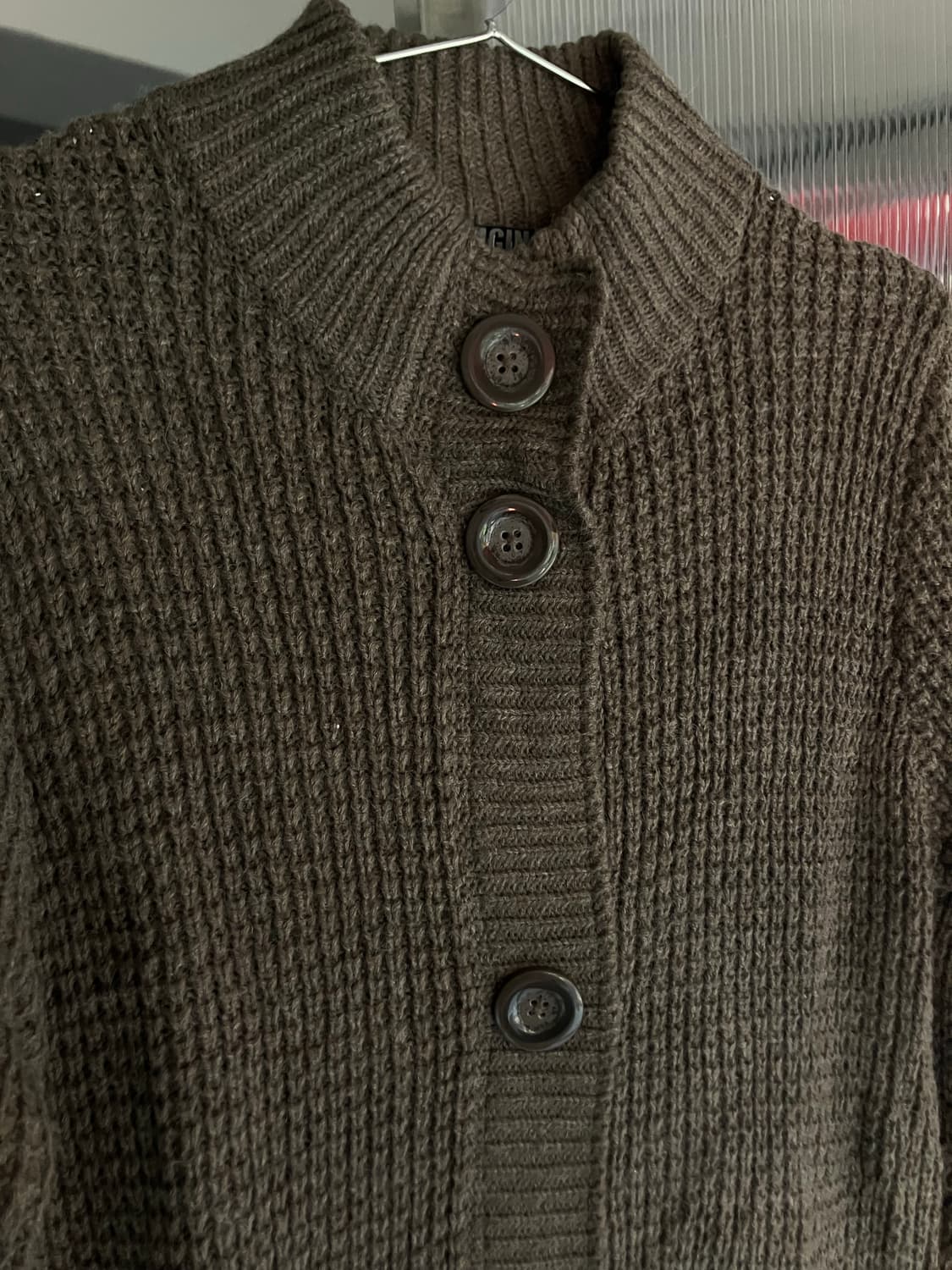 반폴라 니트가디건  상품이미지2