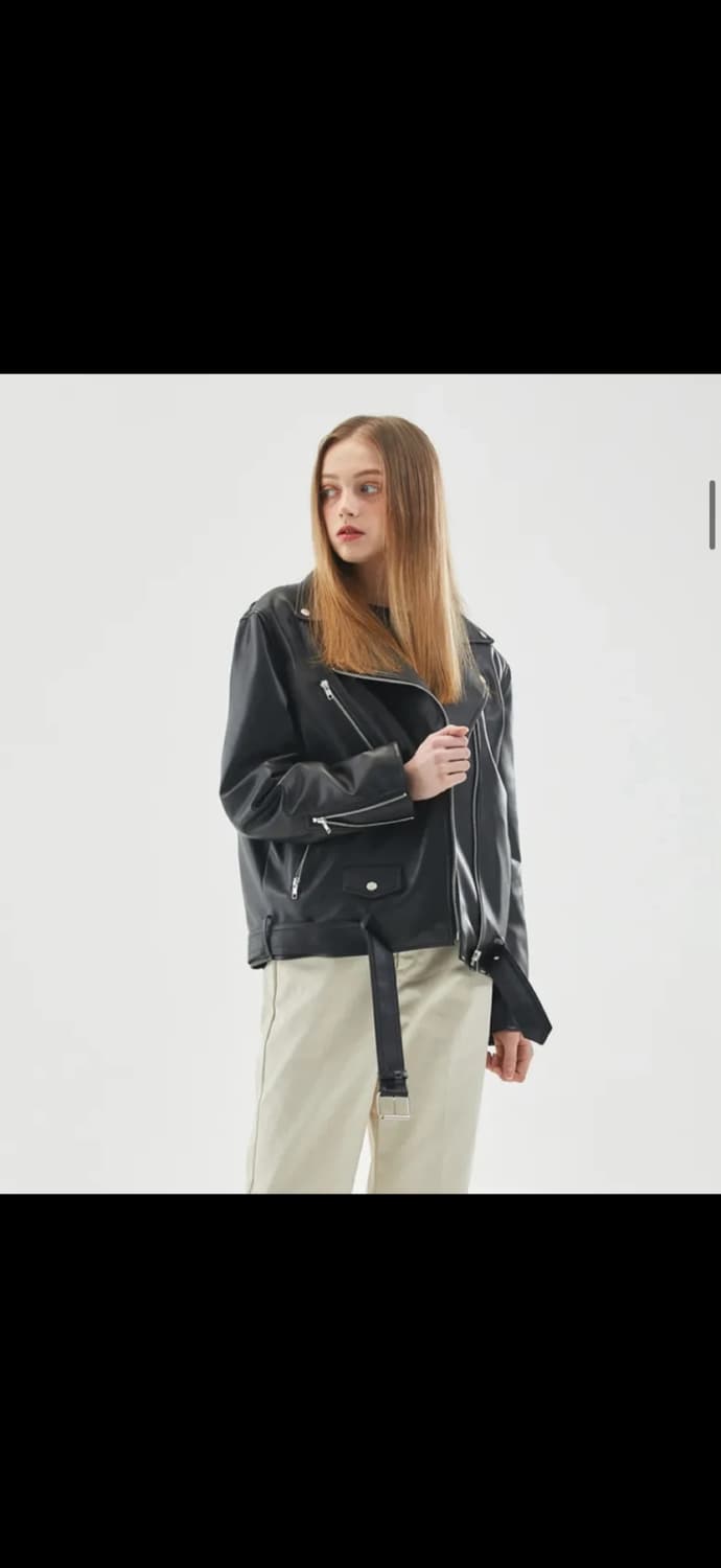 콜릿 여성 라이더 자켓 한번 착용 / 상태 최상 상품이미지3