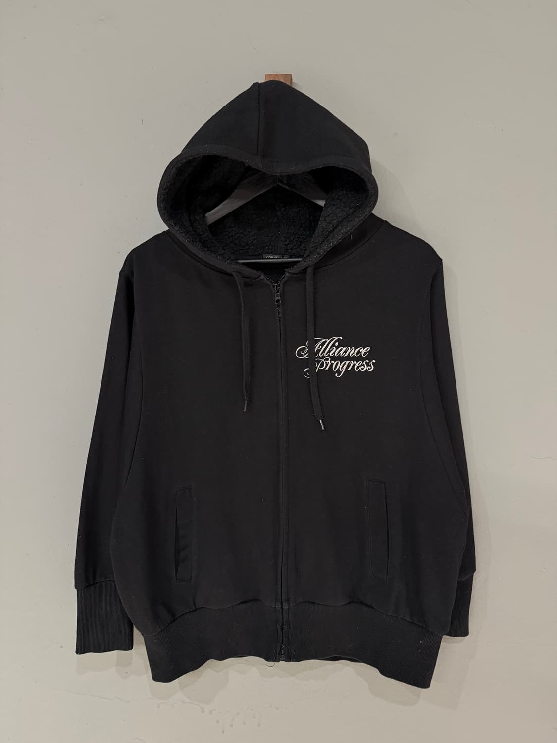 back skull patch hood zip-up 상품이미지5