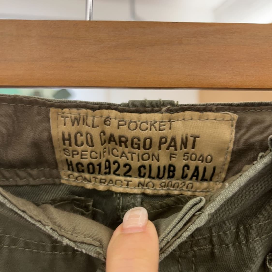 HCO 빈티지 카고팬츠 면바지 28인치 C06405 상품이미지6