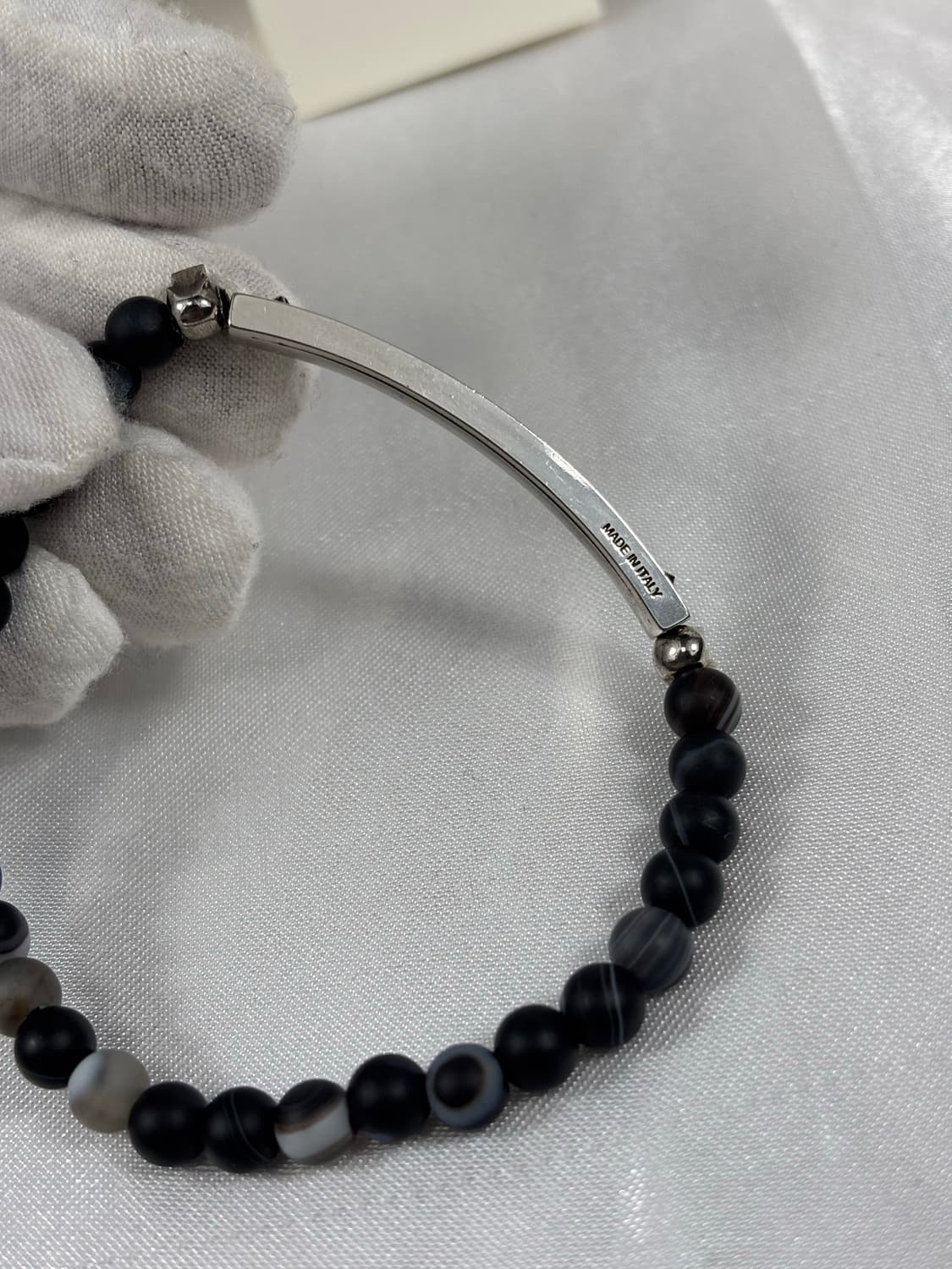 (정품)알렉산더맥퀸 실버로고 스컬팔찌 상품이미지4