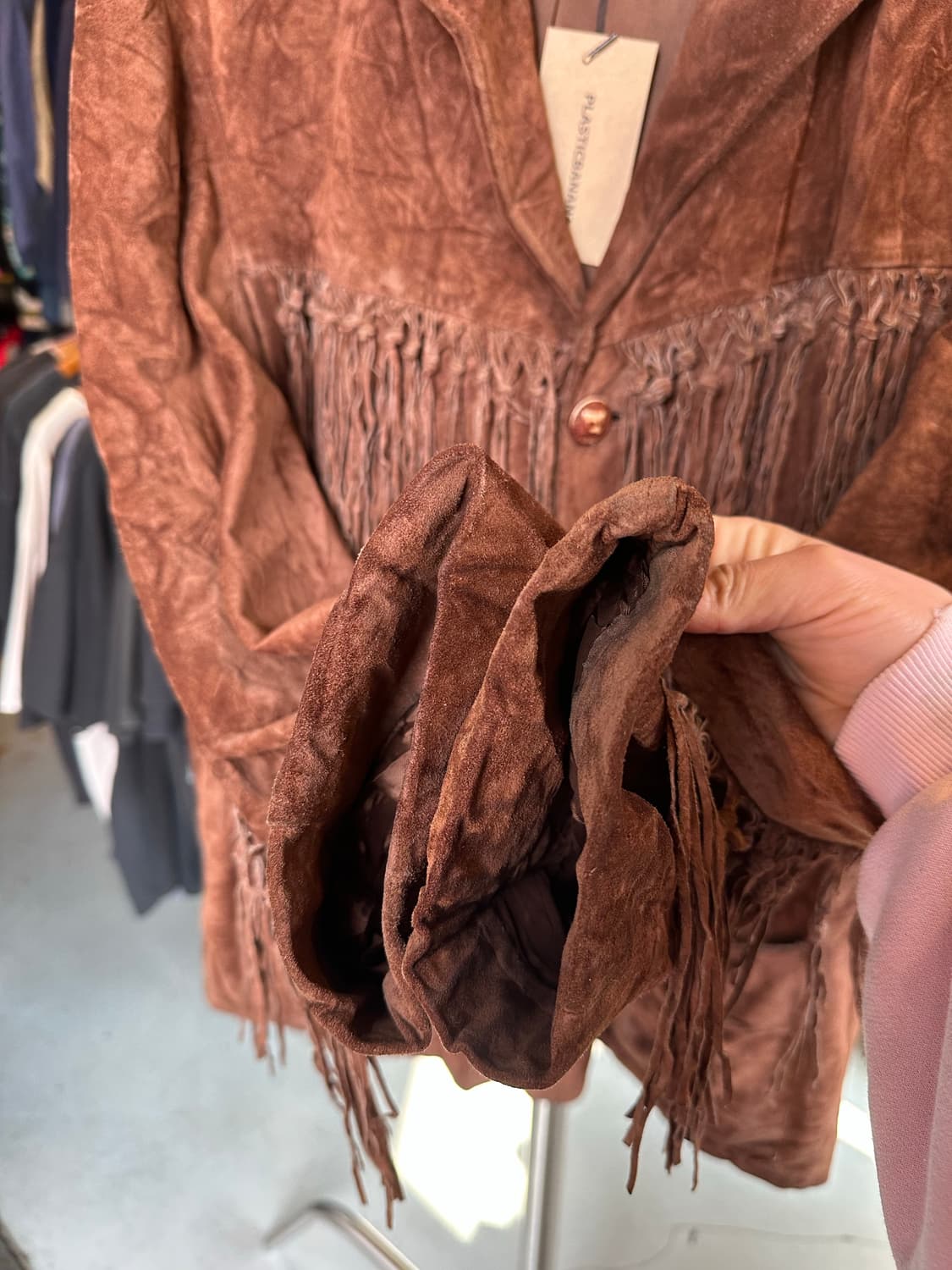 리얼 레더 웨스턴 스웨이드 프린지 자켓 상품이미지5