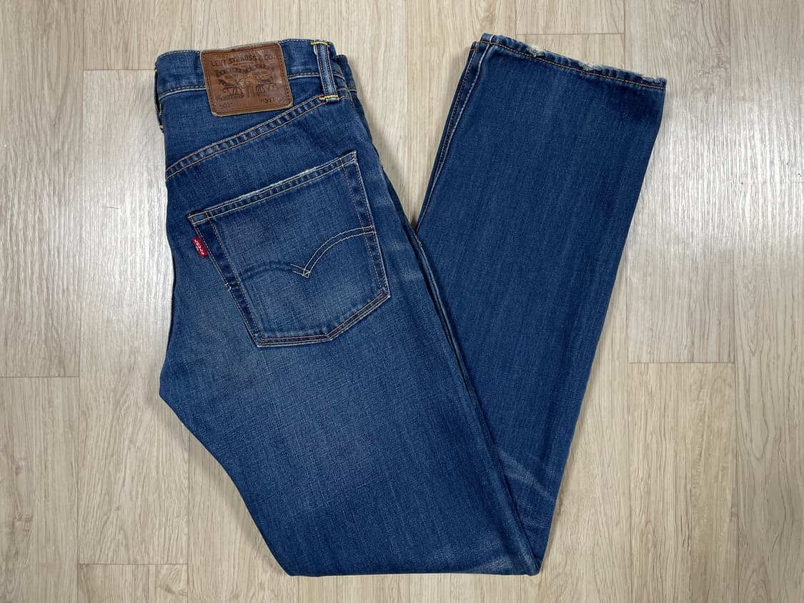 30~31) 00's 리바이스 매장판 502 일자핏 진청워싱 데님팬츠(일 상품이미지1