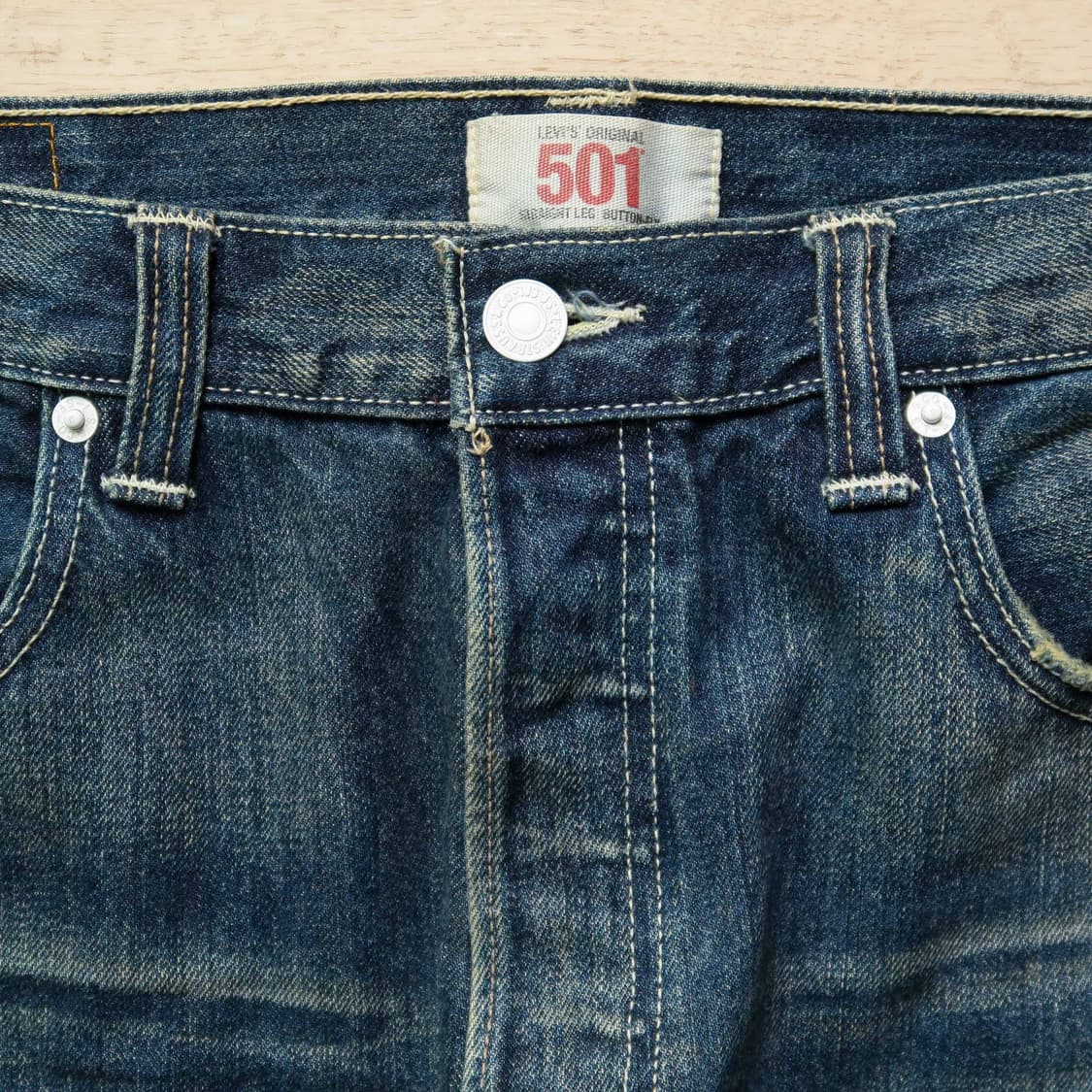 빈티지 리바이스 501 irregular 데님 팬츠 상품이미지2