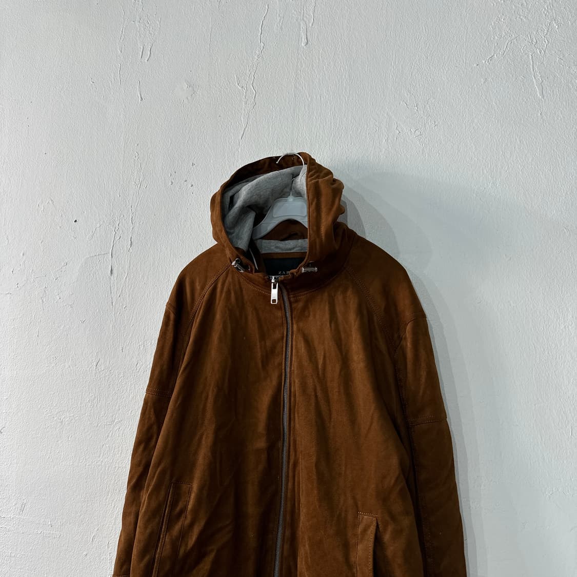 자라 스웨이드 후디 자켓 XL 상품이미지2