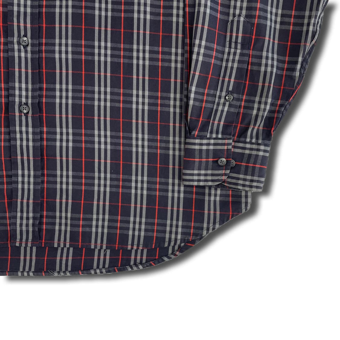 (XL) 버버리 노바체크 긴팔셔츠 네이비 상품이미지3