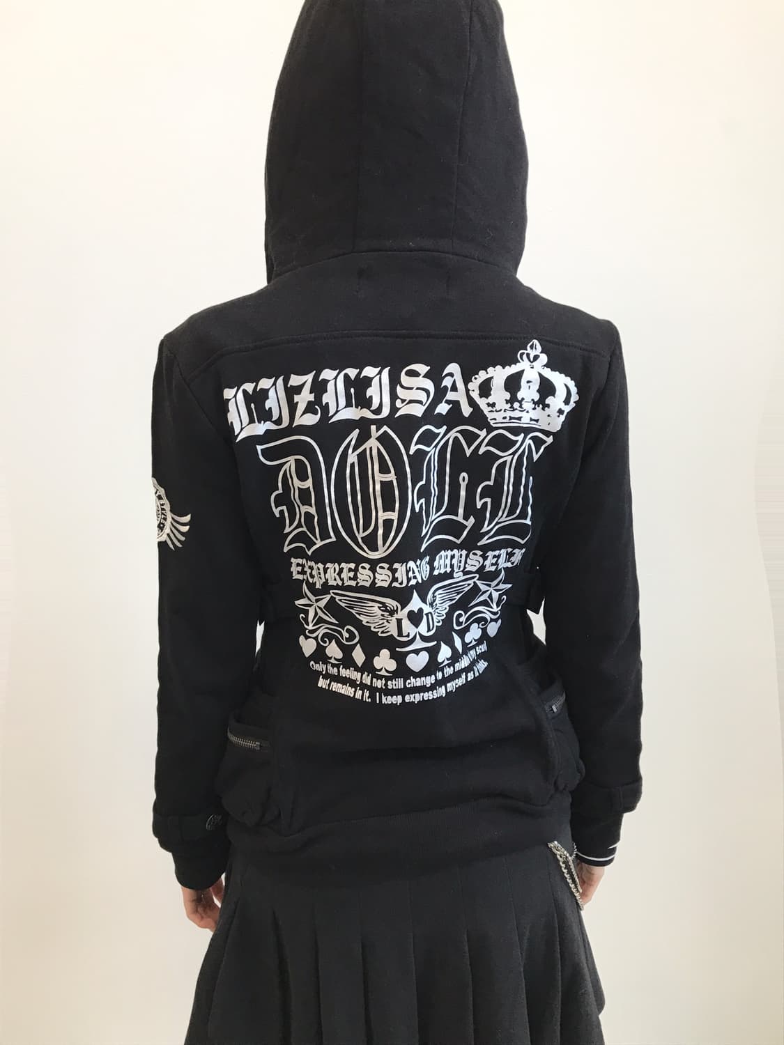 LIZ LISA Y2k Wing Graphic Hooded Jacket 상품이미지3