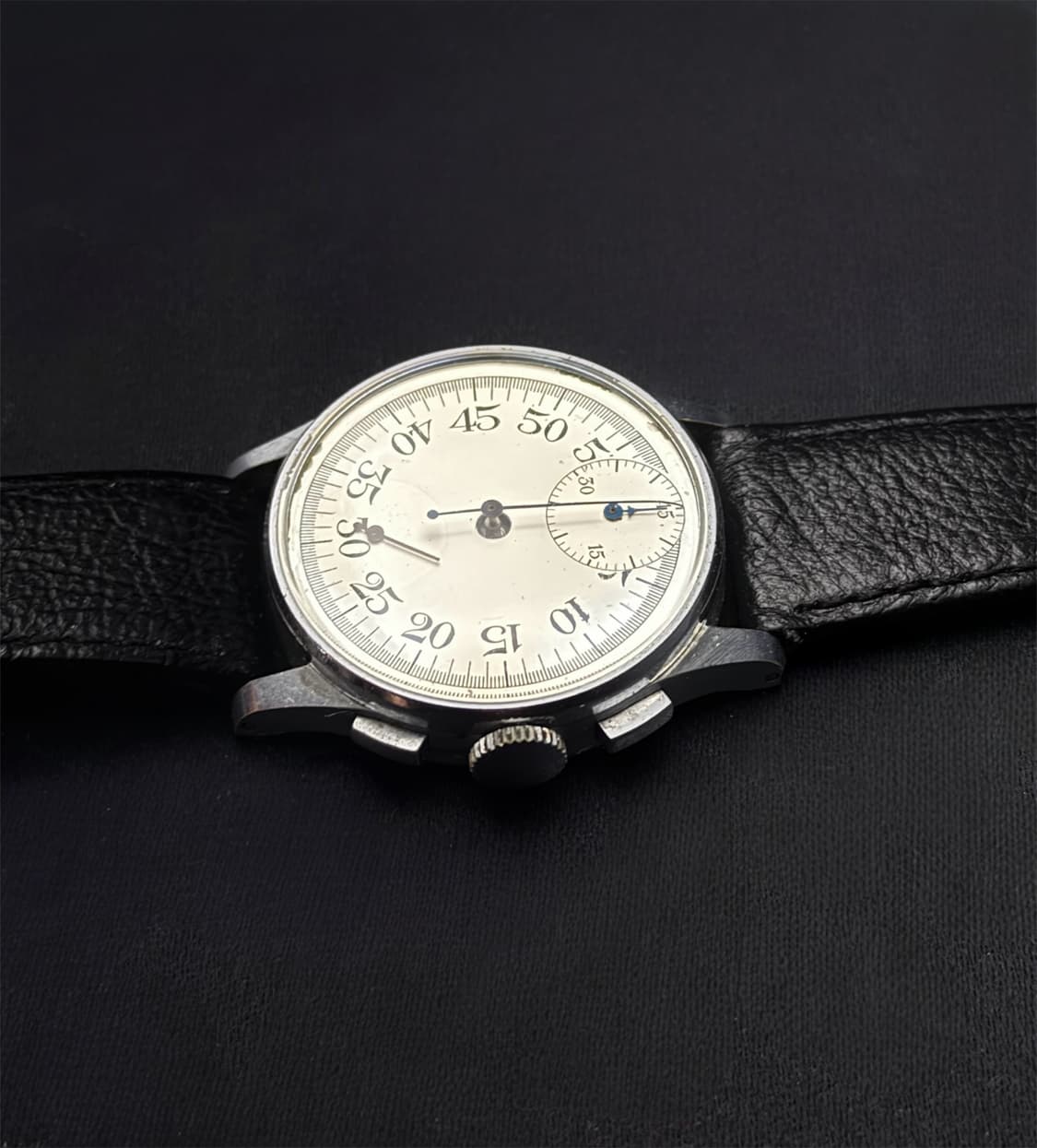 40‘s WWII 피어스 영국군 크로노그래프 타이머 시계 상품이미지4