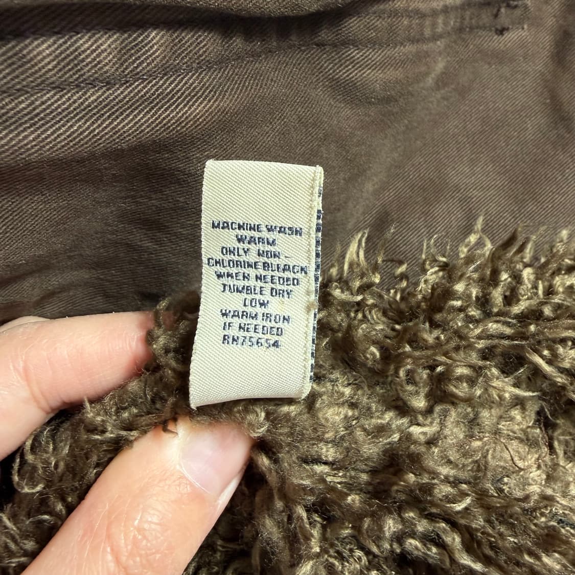 00s 아베크롬비 브라운 빈티지 M-65 야상 자켓(L) 상품이미지9