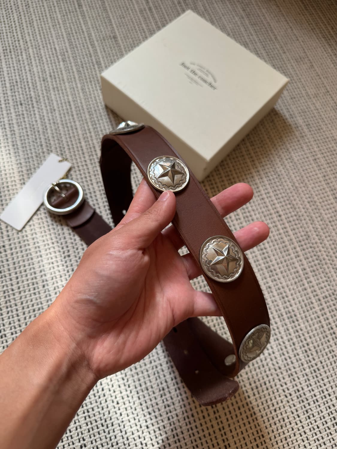 End custom jewellers 풋더코쳐 실버 웨스턴 콘쵸 벨트 상품이미지1