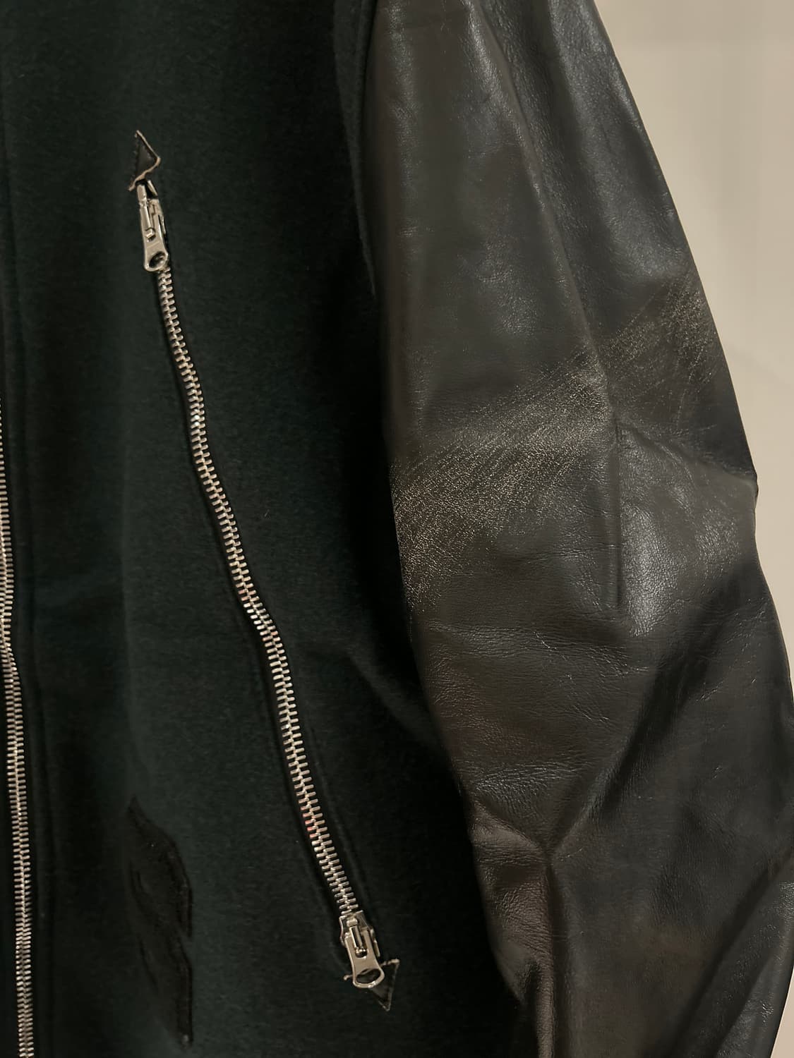 MM6 Leather Wool Mix Jacket 상품이미지3