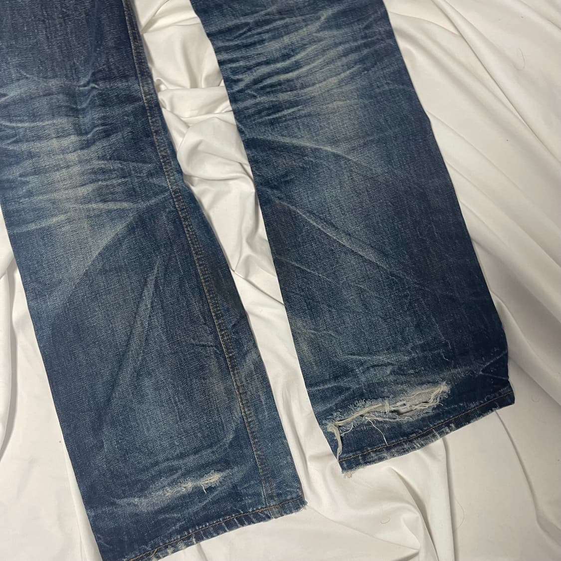 럭키스트라이크 워싱자수데님진 S 상품이미지4