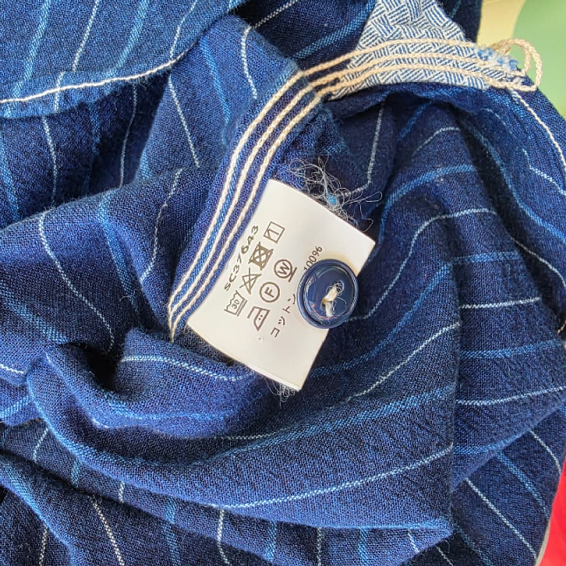 SUGAR CANE 슈가케인 5.2oz 인디고  1/2 워크 셔츠 상품이미지7