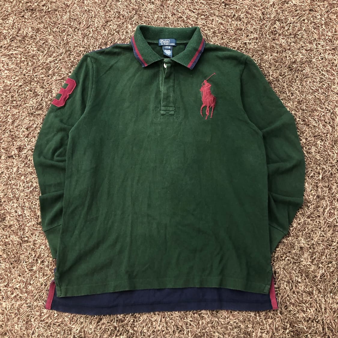 폴로 랄프로렌 걸즈 빅포니 카라 긴팔 티셔츠 롱슬리브 상품이미지1