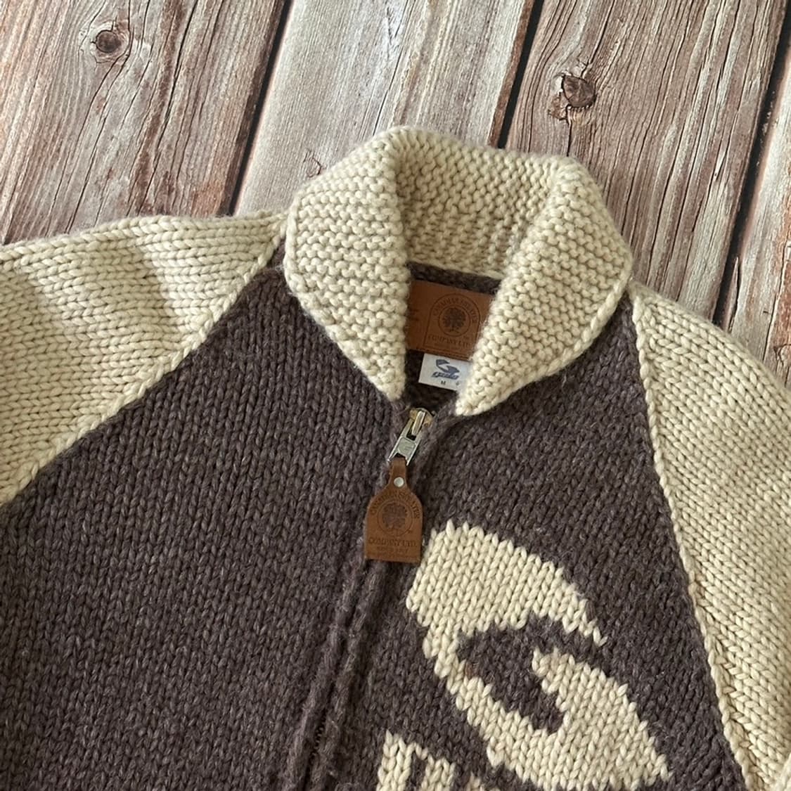 캐나디안 스웨터 x 게일 협업 집업 코위찬 M사이즈 상품이미지4