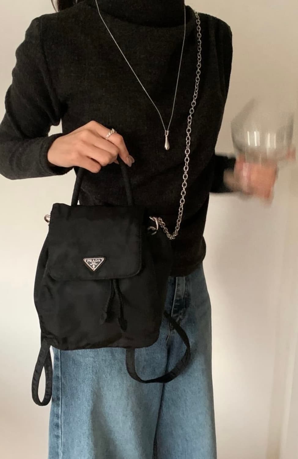 프라다 포코노 미니 백팩(명품 감정서 포함) 상품이미지9