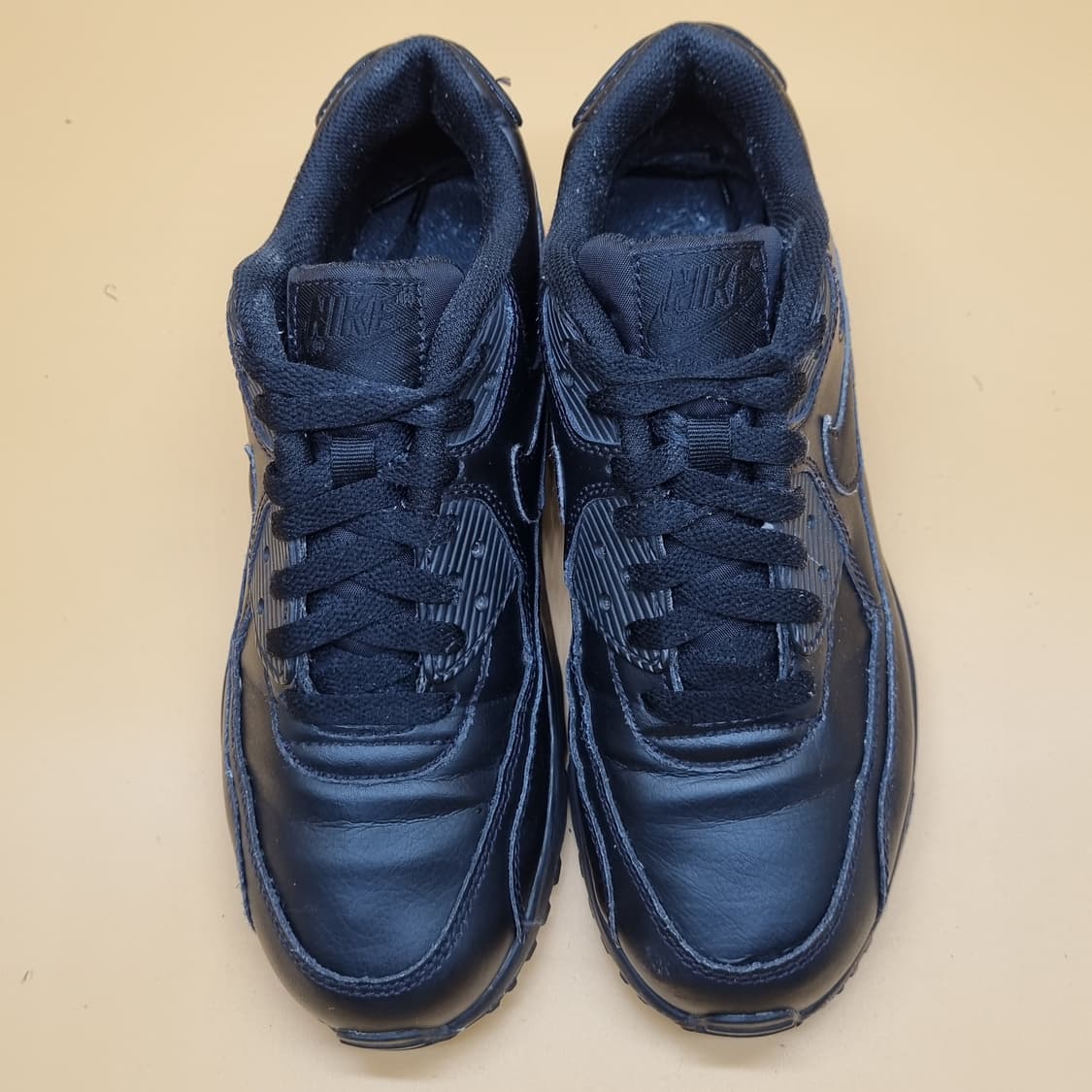 나이키 에어맥스90 레더 블랙 운동화240 상품이미지2