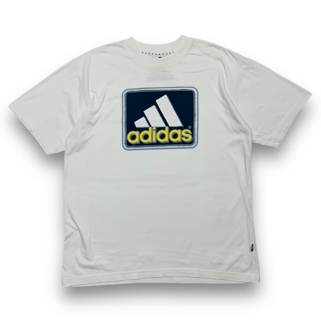 아디다스 90s 삼선 빅로고 화이트 올드스쿨 반팔 티셔츠 상품이미지1