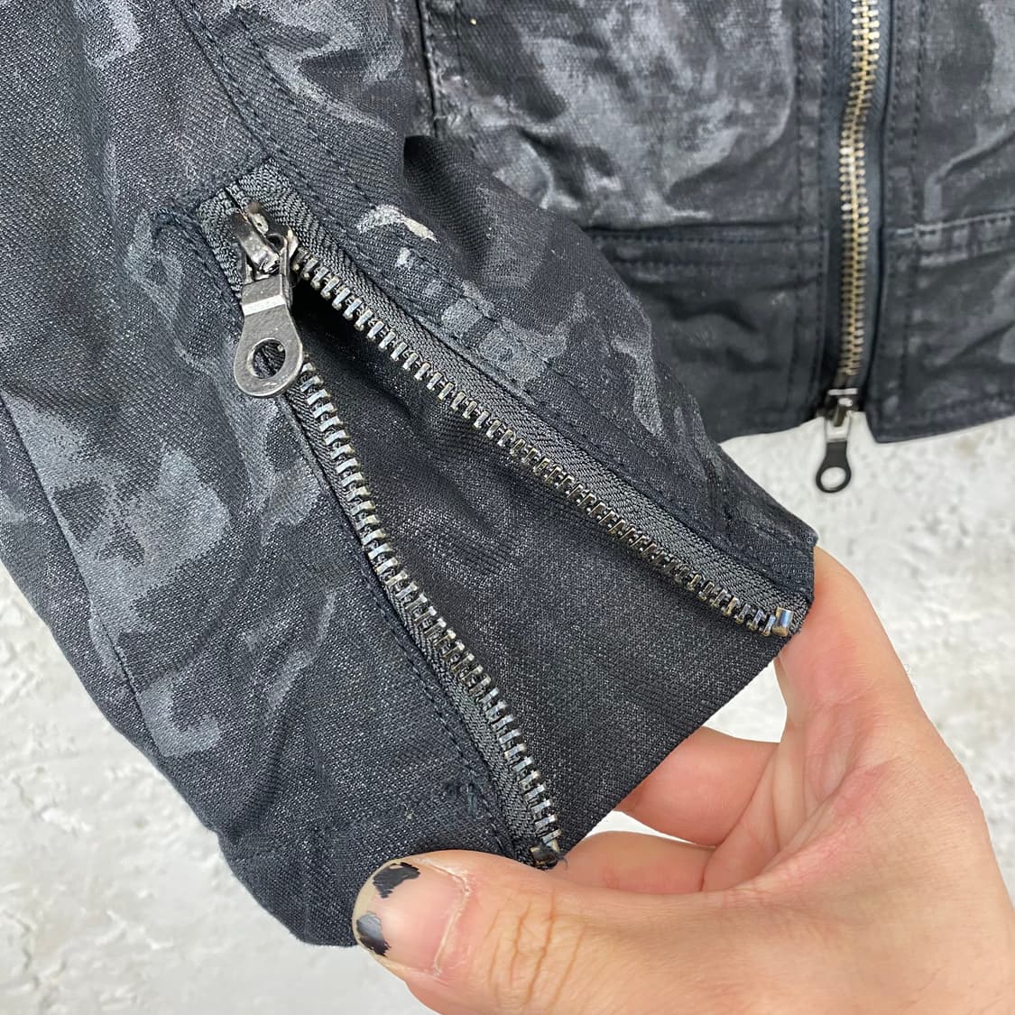 미다스 왁스 코티드 링클 자켓 상품이미지5