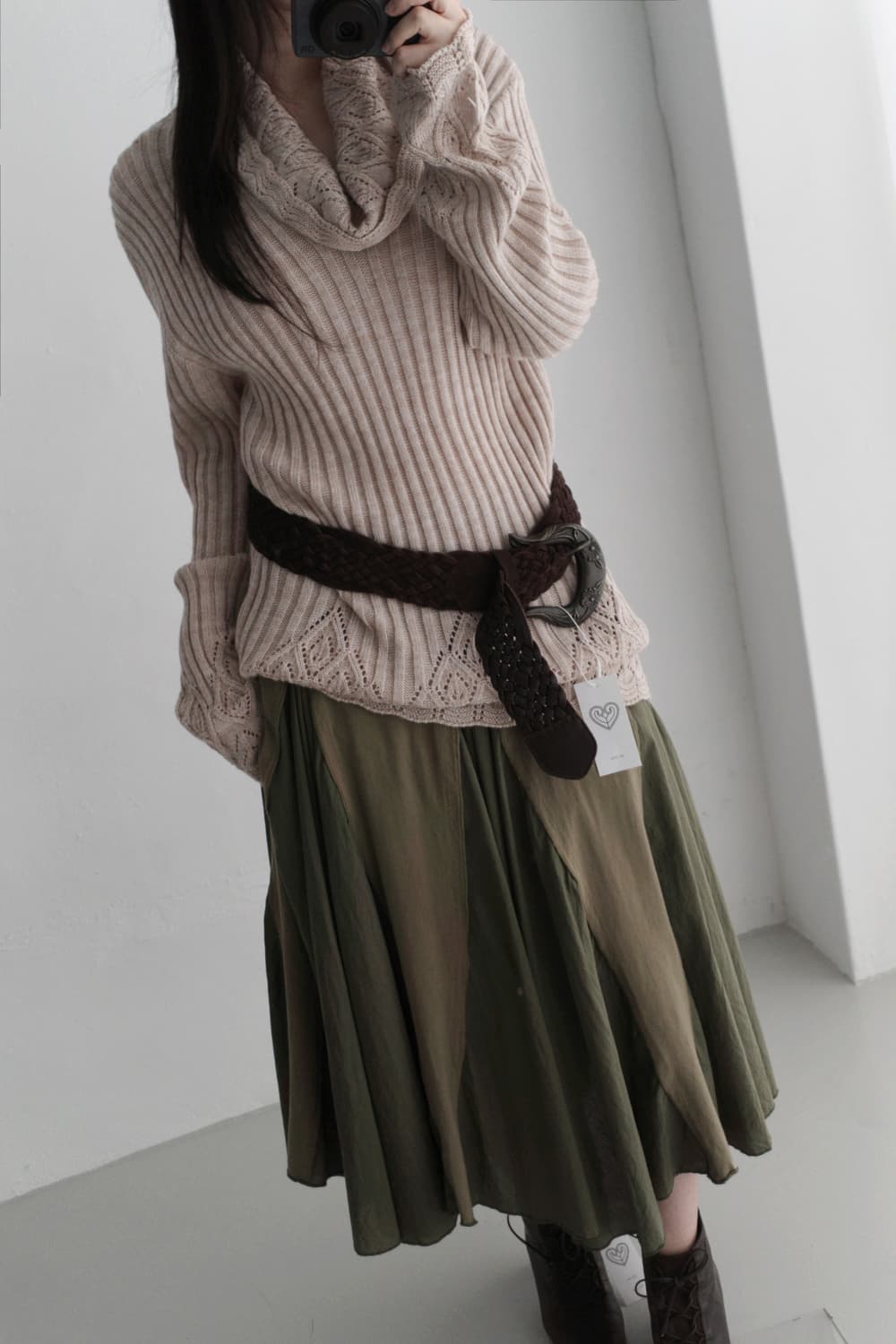 flared patch skirt 상품이미지5