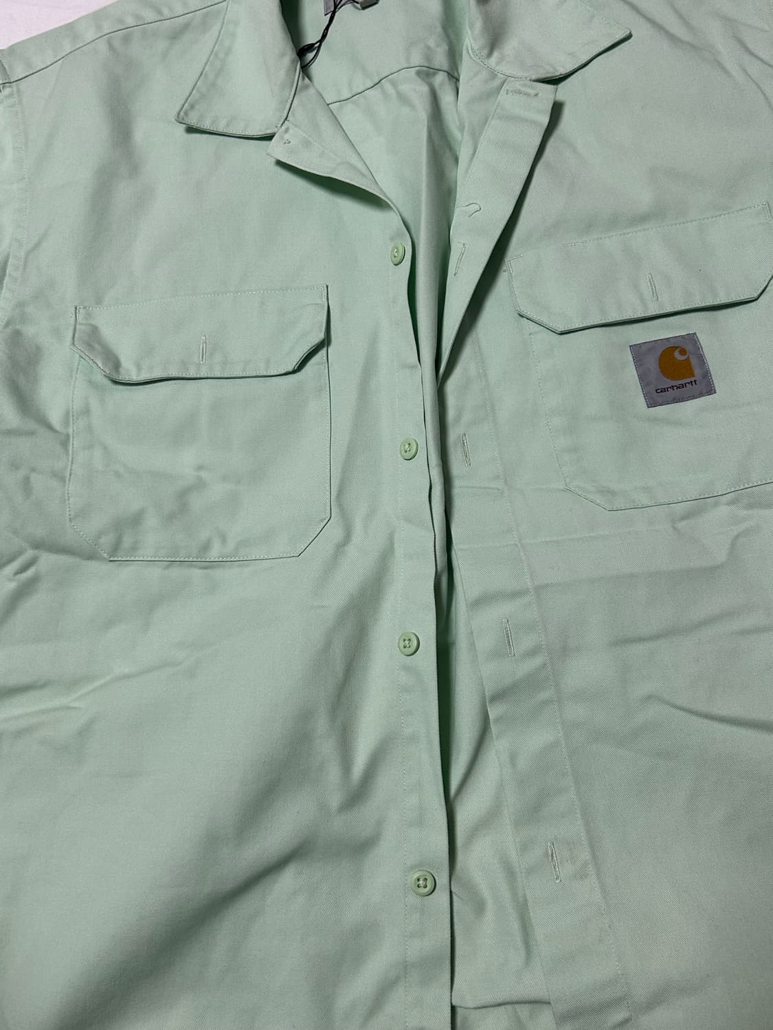 칼하트 민트 반팔 셔츠 상품이미지1