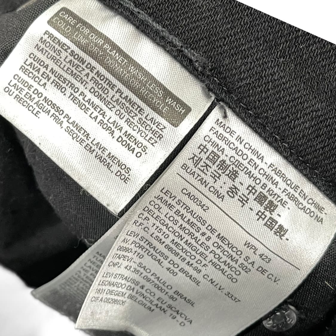 리바이스 510 흑청 데님팬츠 상품이미지6