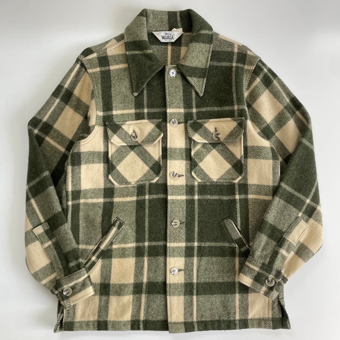 Woolrich 울리치 올리브 채크타탄 셔츠 자켓 상품이미지1