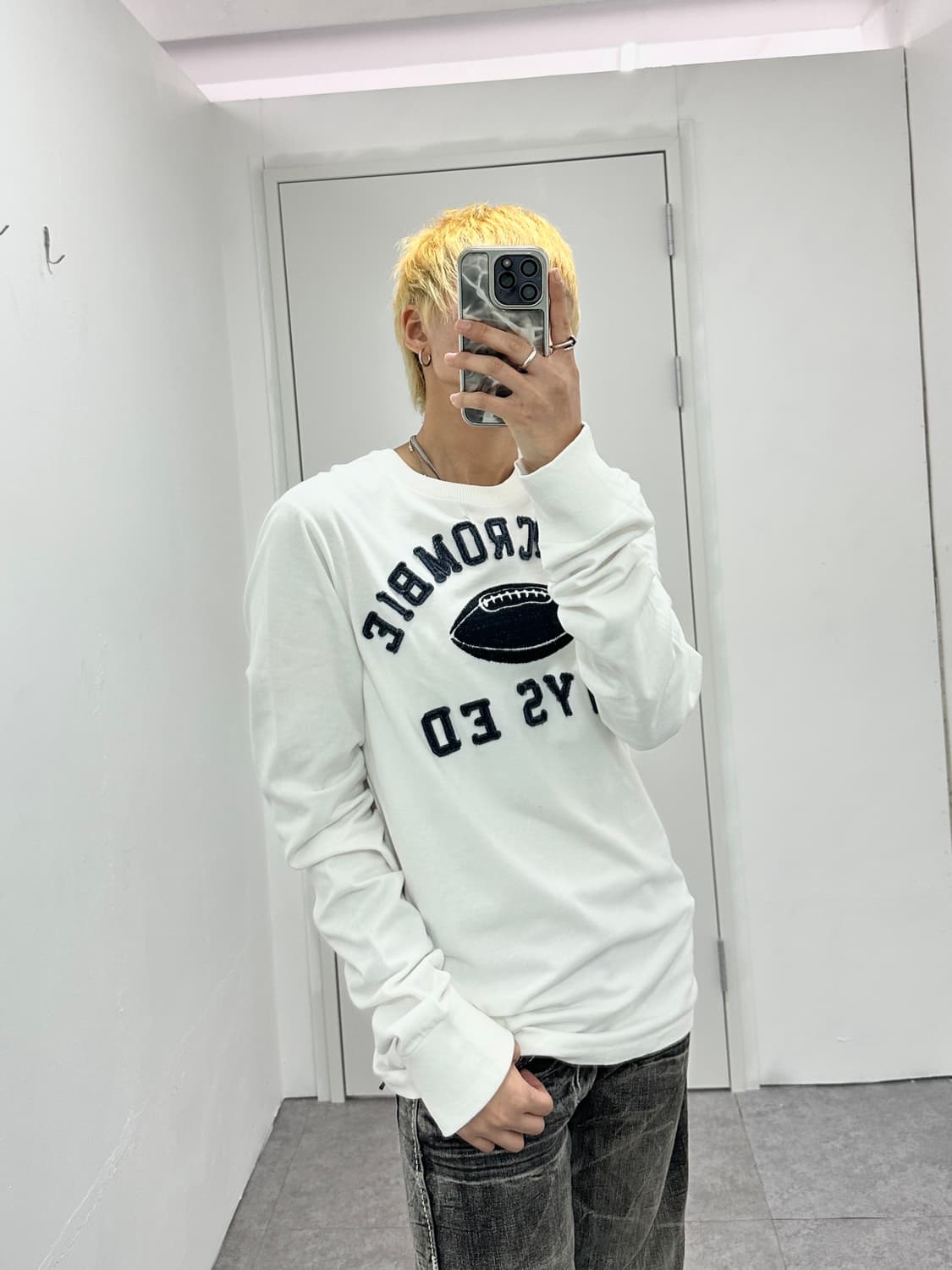 ABERCROMBIE logo patch sleeve 상품이미지1