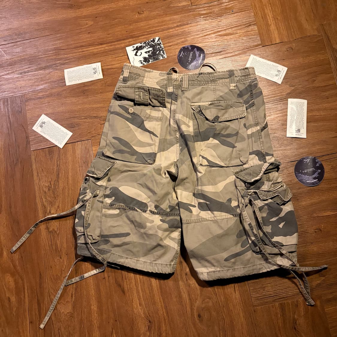 ZOO YORK 카모 패턴 카고 반바지  상품이미지9