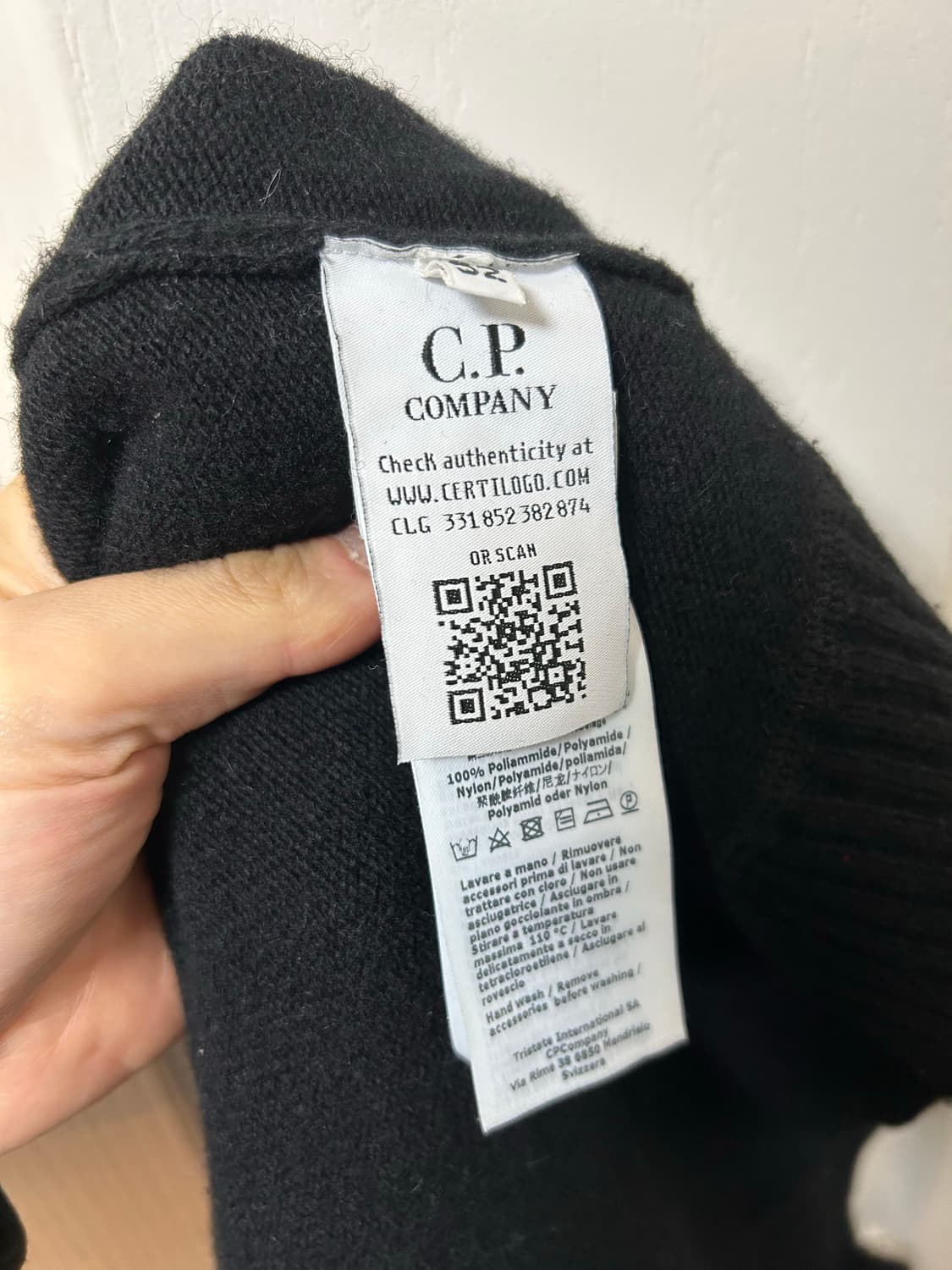 cp company  블랙 울 니트 52(105) 상품이미지4