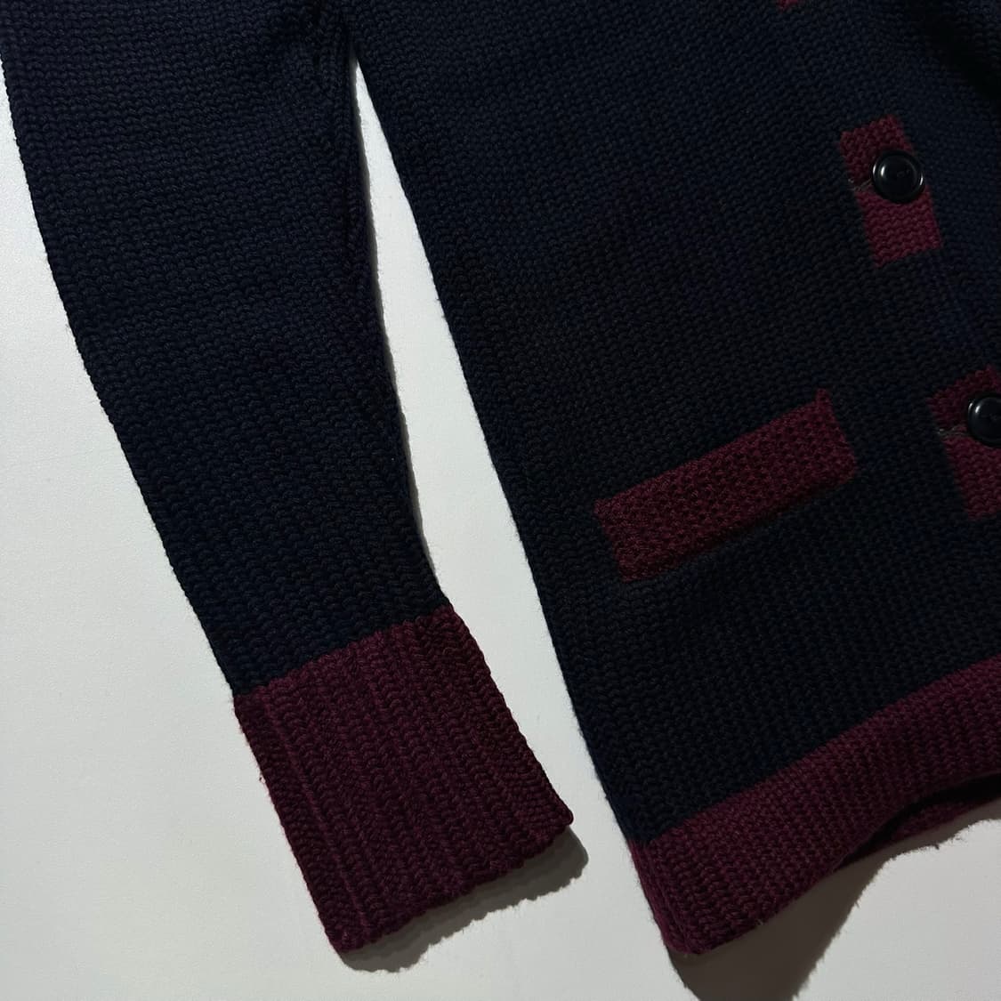 폴로 랄프로렌 메리노울 크레스트 로고 와펜 숄카라 니트 가디건 상품이미지5