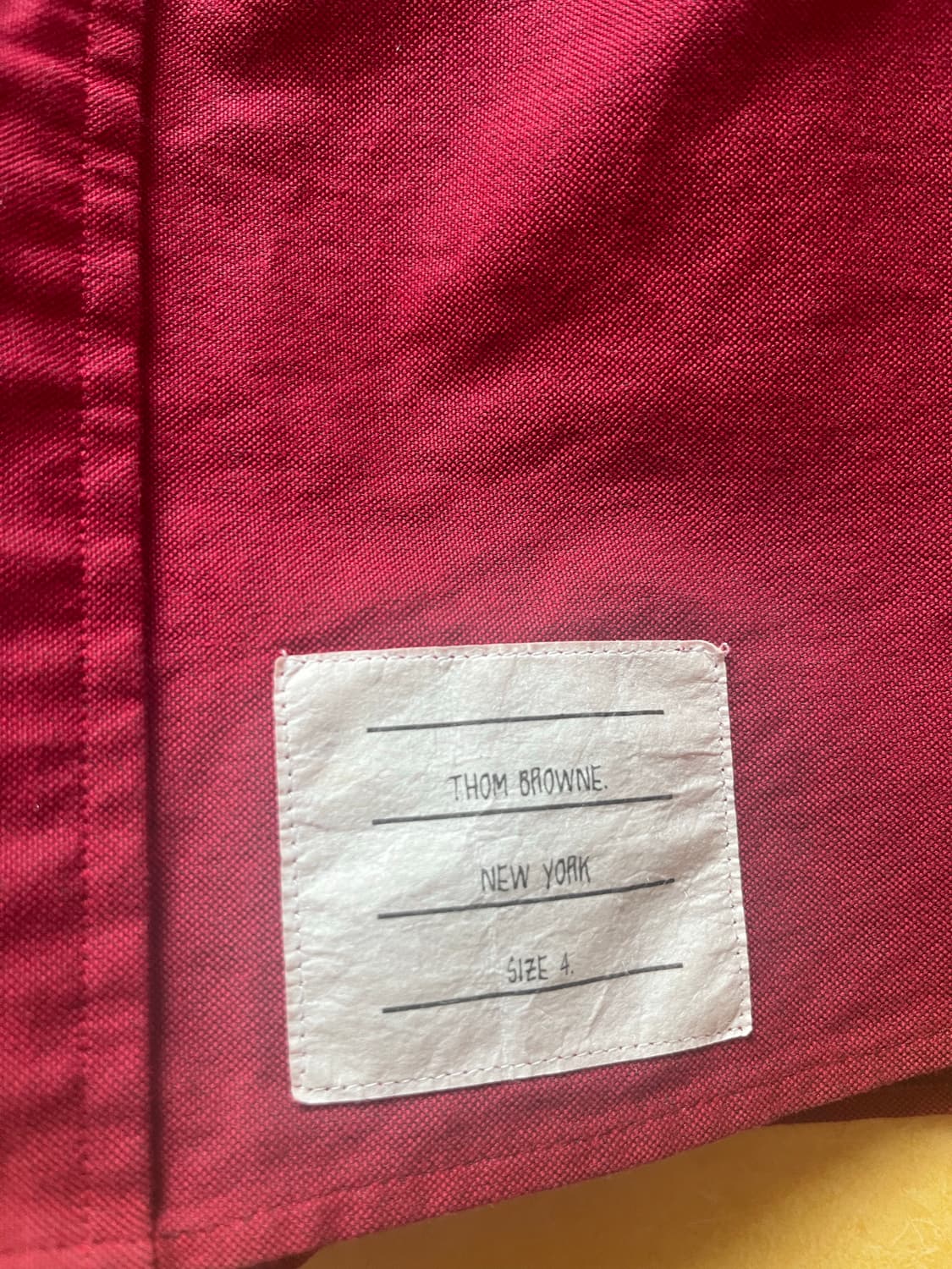 톰브라운 셔츠 와인 4사이즈 상품이미지3